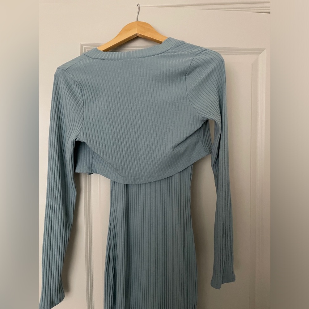 COPY - NWT FASHION NOVA Hayden Ribbed Midi Dress Set - Medium - Picture 11 of 16